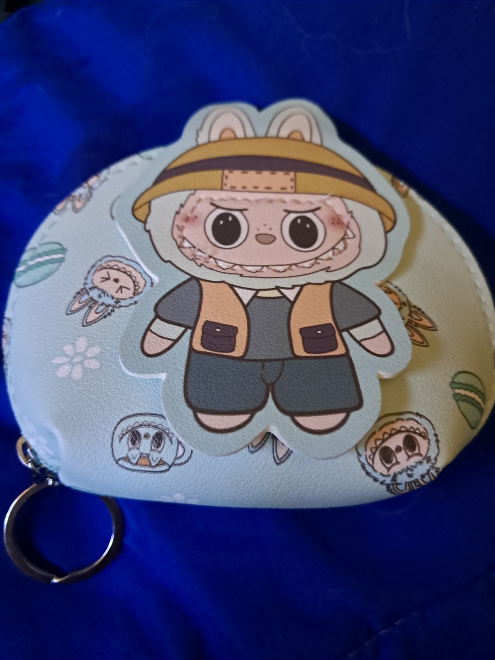 Labubu Character Coin Pouch in Light Mint
